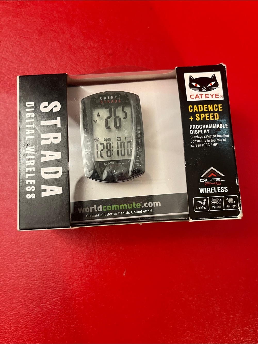 cat eye Strada Digital Wireless Bike Computer - Black